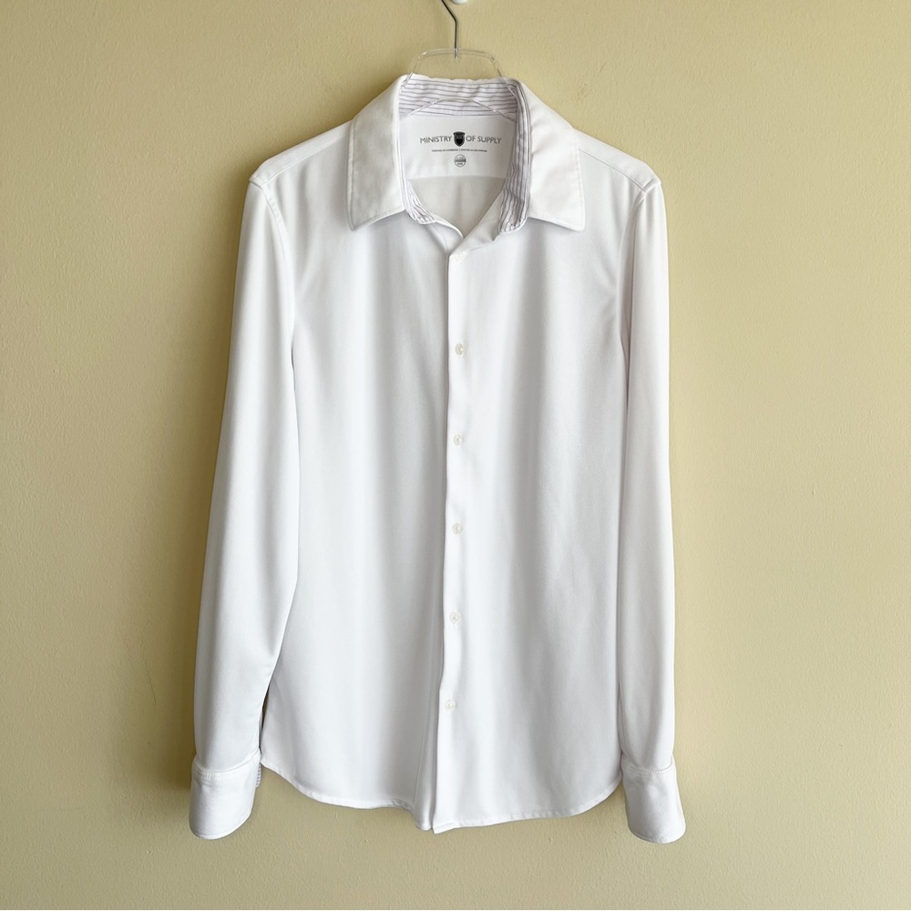 Ministry of Supply Men Classic White Button Down Shirt 17 - 17.5